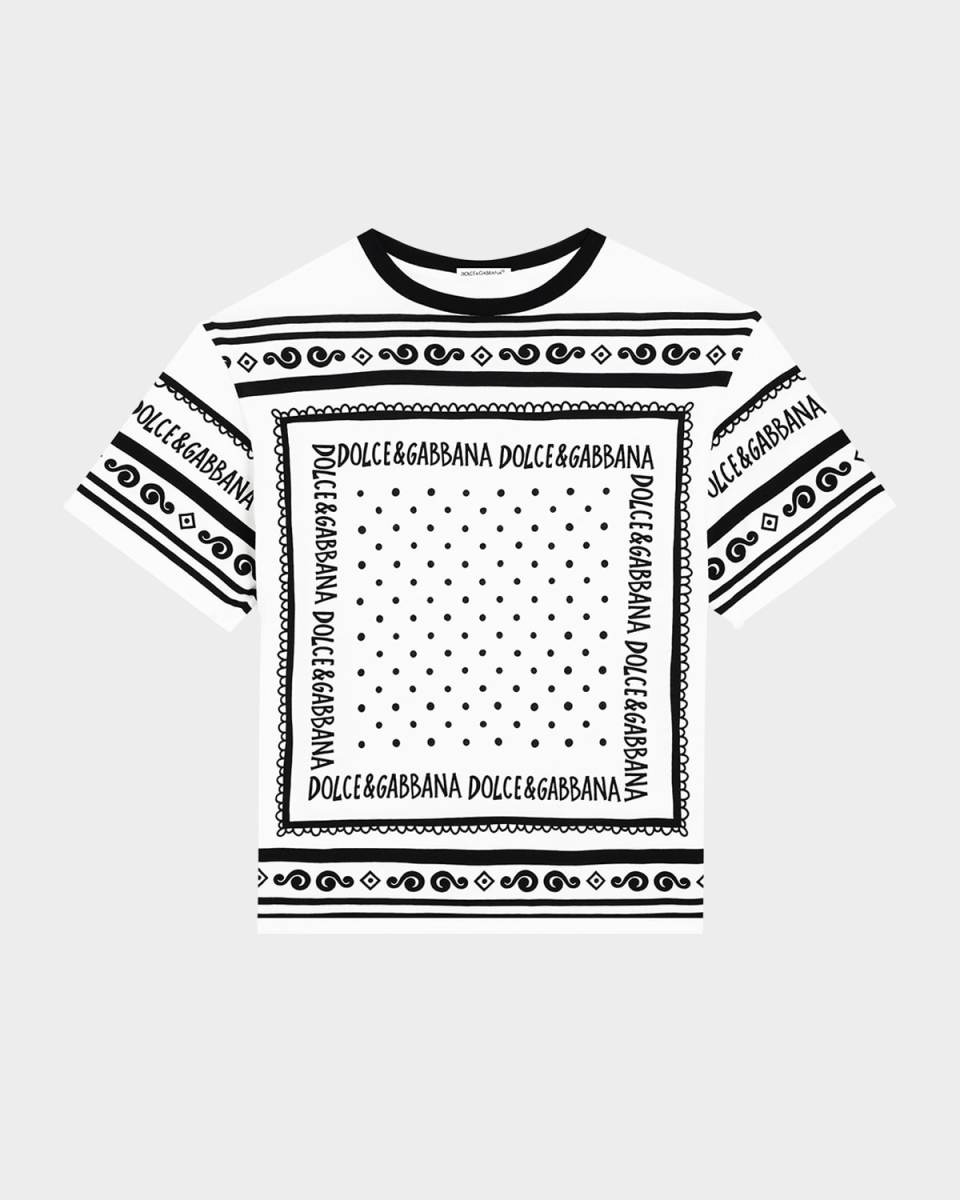 Boy's Logo-Print Bandana T-Shirt, Size 4-